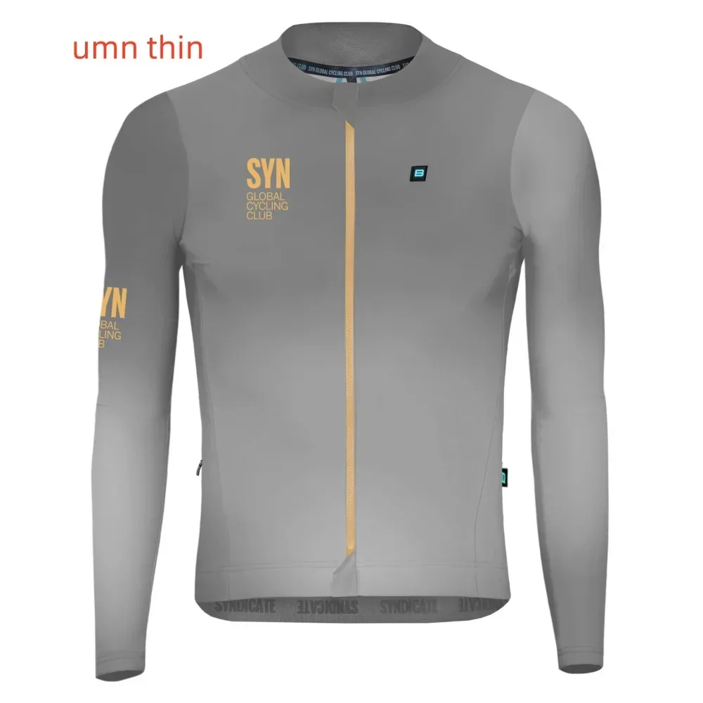 MEN SYN Autumn Cycling Jersey Set Long Sleeve Quick Dry Cycling Clothing Bike Uniform MTB Clothes Bicycle Wear Ropa Ciclismo