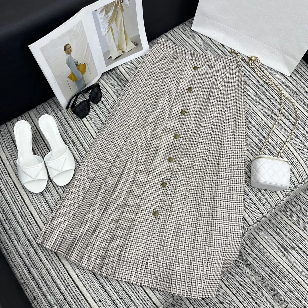 

Half skirt Long design High quality Fashion temperament Slim and thin 2023 autumn women's new hot