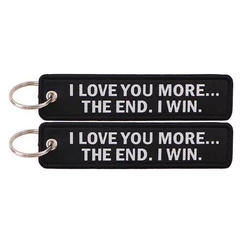 1pcs Computer Pop-up Window Quotes Embroidered Keys Tag Keychains For Motorcycles Backpack Fashion Key Ring Accessories Gifts - Image 29