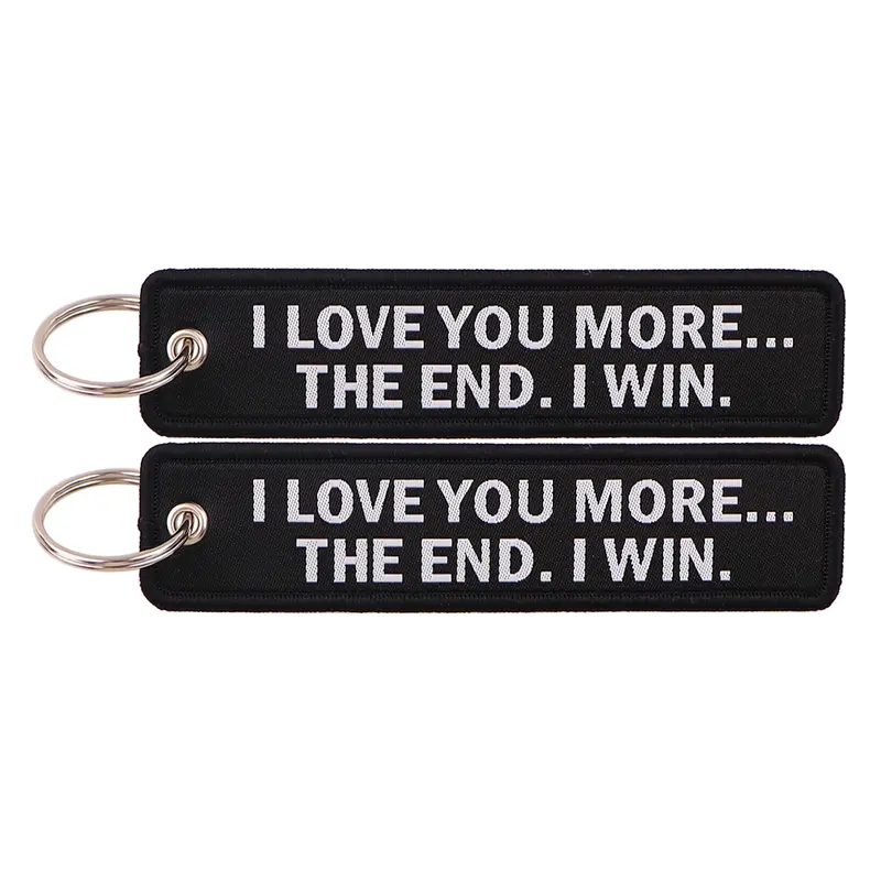 1pcs Computer Pop-up Window Quotes Embroidered Keys Tag Keychains For Motorcycles Backpack Fashion Key Ring Accessories Gifts - Image 29