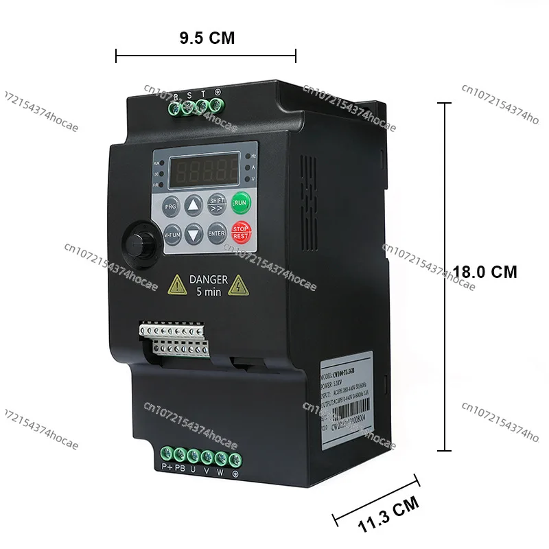 인버터: 삼상 380V, 단상, 220V에서 0.75/1.5/2.2/5.5KW 모터, 워터 펌프, 팬 조절기
