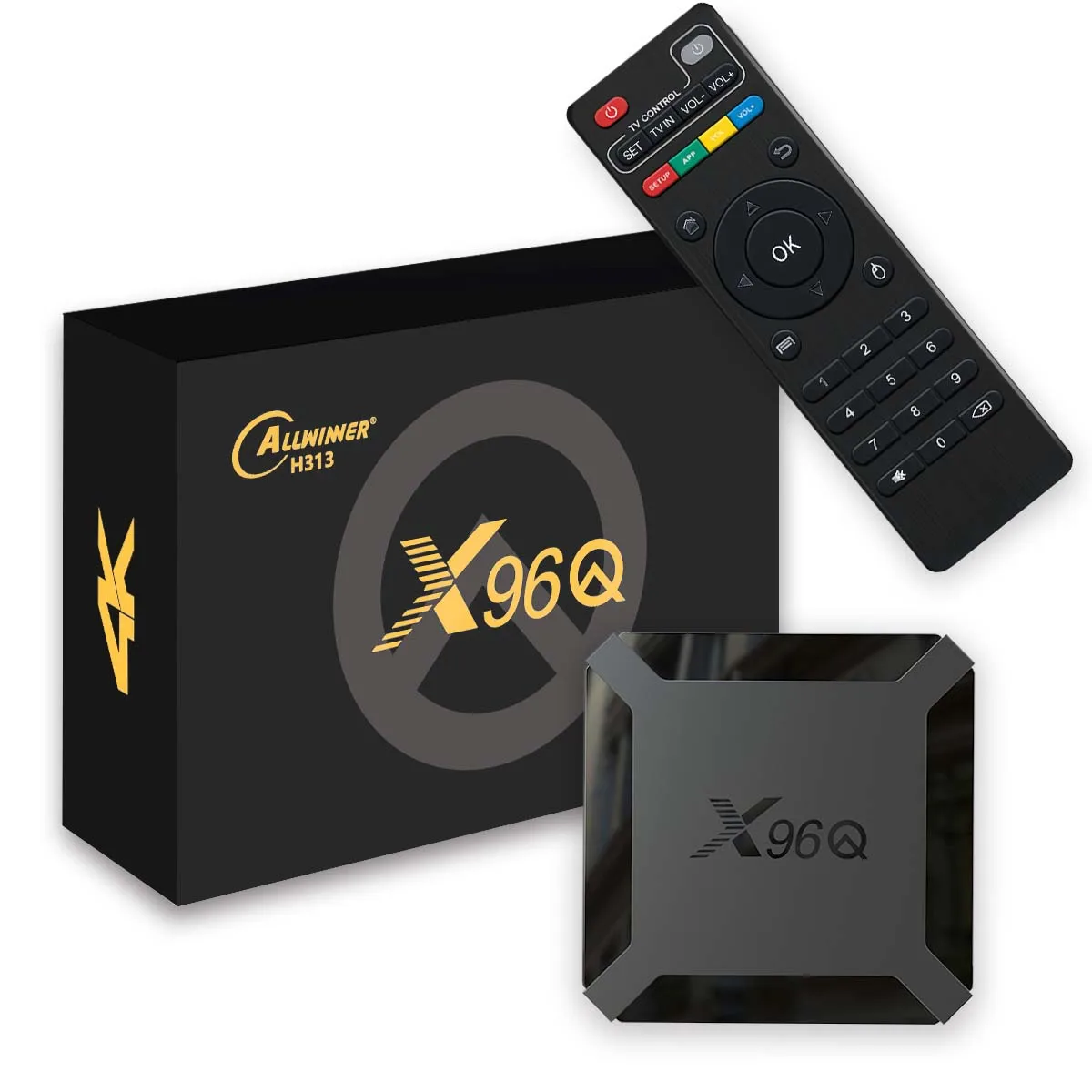 X96Q 2GB 16GB Android 10.0 TV Box Allwinner H313 Quad Core 4K 2.4G Wifi Google Player Youtube X96 1GB 8GB Set Top Box