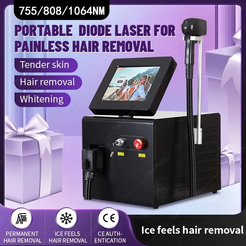 

New 2000w Hair Removal Beauty Instrument Ice Titanium Device 808 755 1064 Nano Diode Laser Hair Removal Machine