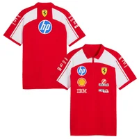 Chemises polo de l'équipe Ferrari, numéros 26 et 25, des polos essentiels pour les fans de course Ferrari 2