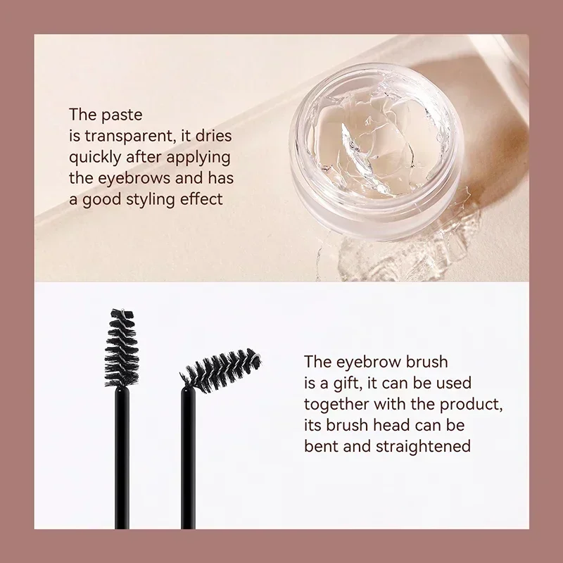 1pcs Waterproof 3D Eyebrow Styling Cream Quick-drying Makeup Eyebrow Sculpt Soap Natural Wild Brow Pomade Setting Gel Wax 3