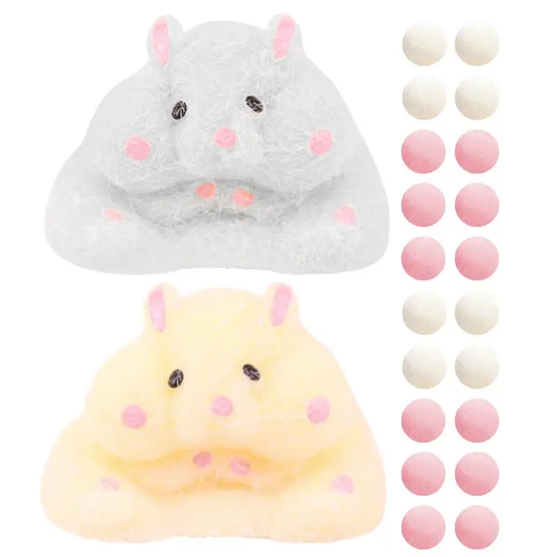 

Hamster Sensory Toys Elastic Fidget Toy Hamster Design Stress Hamster For Kids Elastic Fidget Toy Anti Stress Squeeze Toy Fun