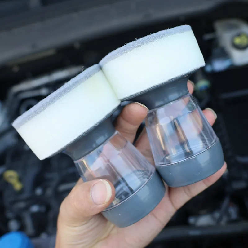 Tire Shine Applicator Wax Dispense Sponge Kit for Tire Dashboard Plastic Dressing Car Paint Protection Coating Sponge Brush
