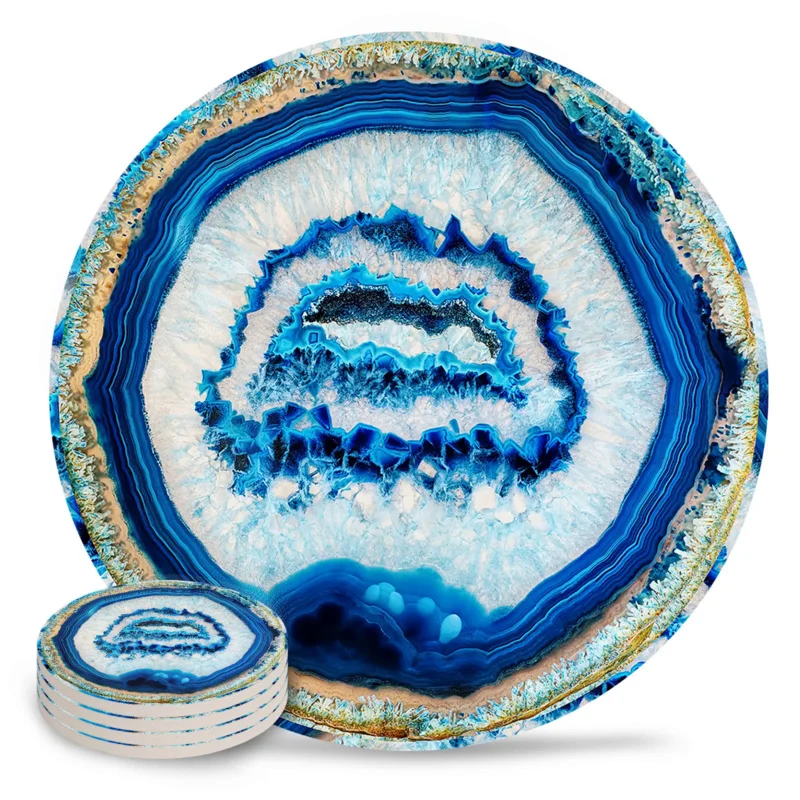 

Круглая подставка под кофе и чай, в стиле ретро