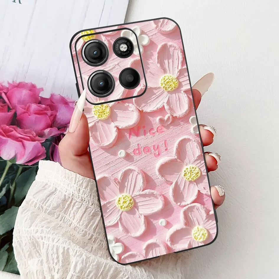 Für Motorola Moto G15 Fall Neue Mode Schmetterling Weiche Silikon Schützen Telefon Abdeckung Für Motorola Moto G75 Fundas G75 G15 stoßstange – Detail 24