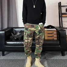  2023 Spring Autumn Fashion Vintage Street Wild Cargo Pants Man American Style Zipper Pockets Cotton Personality Out Streetwear 