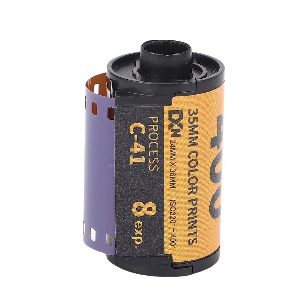 8매/18매 카메라 컬러 필름 ISO 320?400 광폭 노출 카메라 컬러 인쇄 필름 35mm(135 카메라용 보관 케이스 포함)
