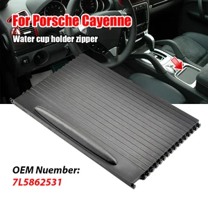 Front 7L5862531 Center Console Cup Holder Roller Blind Cover Fit For Porsche Cayenne 2003-2005 2006 2007 2008 2009 2010