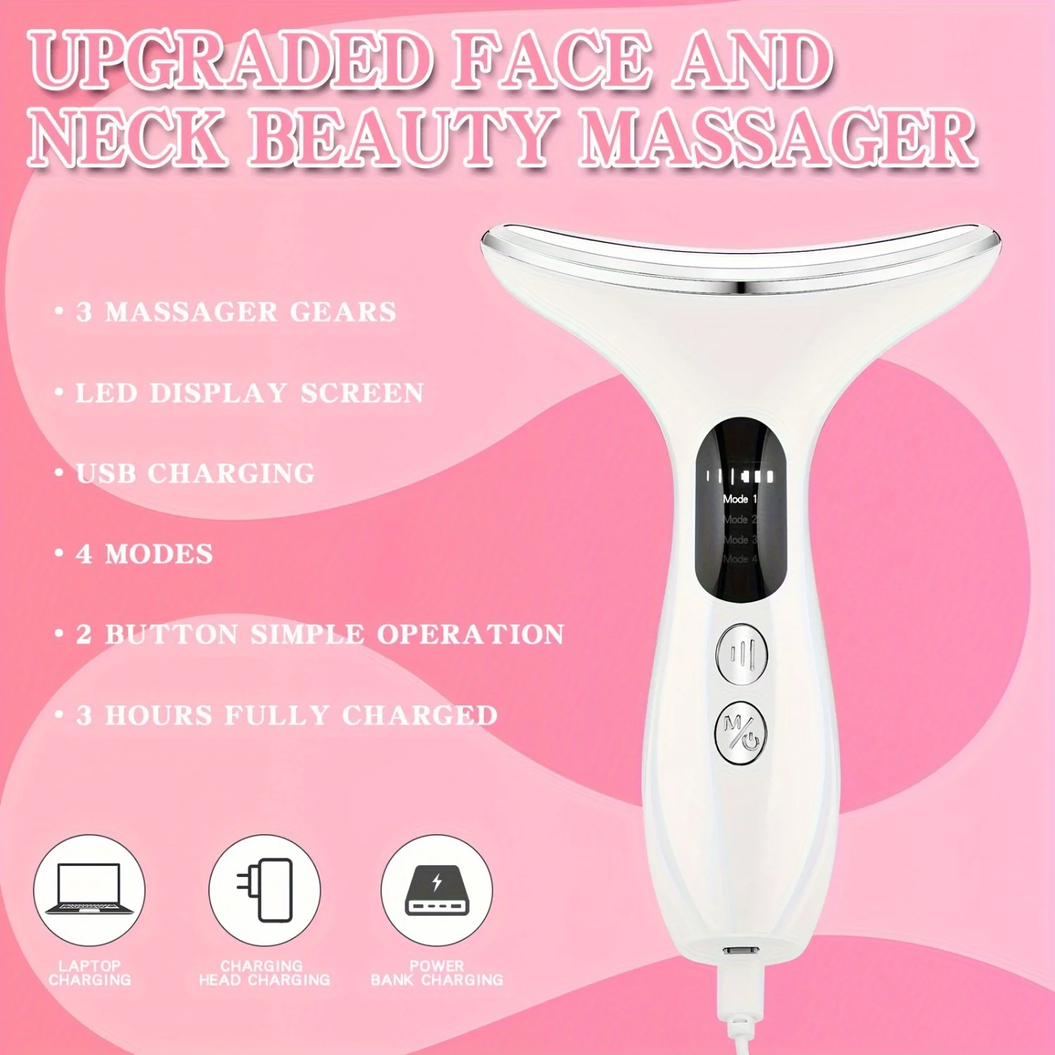 Revitalizing Facial & Neck Massage Device-Anti-Aging Skin Care for Women & Girls, Ultimate Relaxation Gift for Birthday Vale