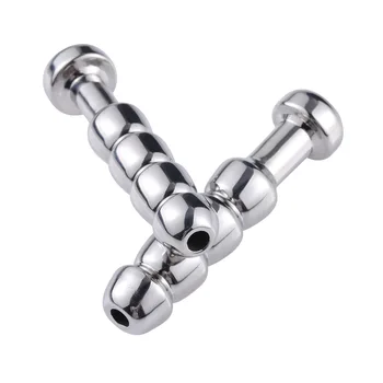 Sex Toys Metal Urethral dilation horse eye stick stimulating masturbation toy urethra speculum Metal urinary catheter male use 4
