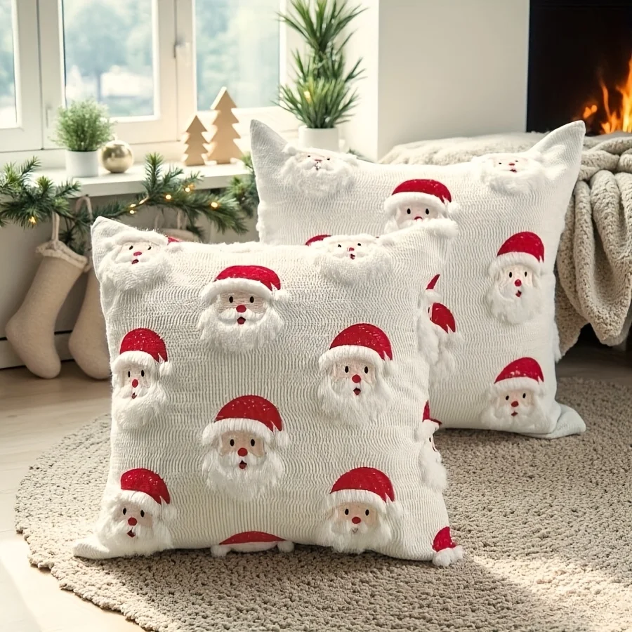 3D Santa Claus Pillow Cover 1