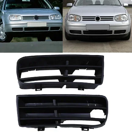 Front Bumper Fog Light Lower Grille Cover Car Exterior Accessories Plastic Fit For Volkswagen Golf Mk4 1998-2004 car exterior accessories