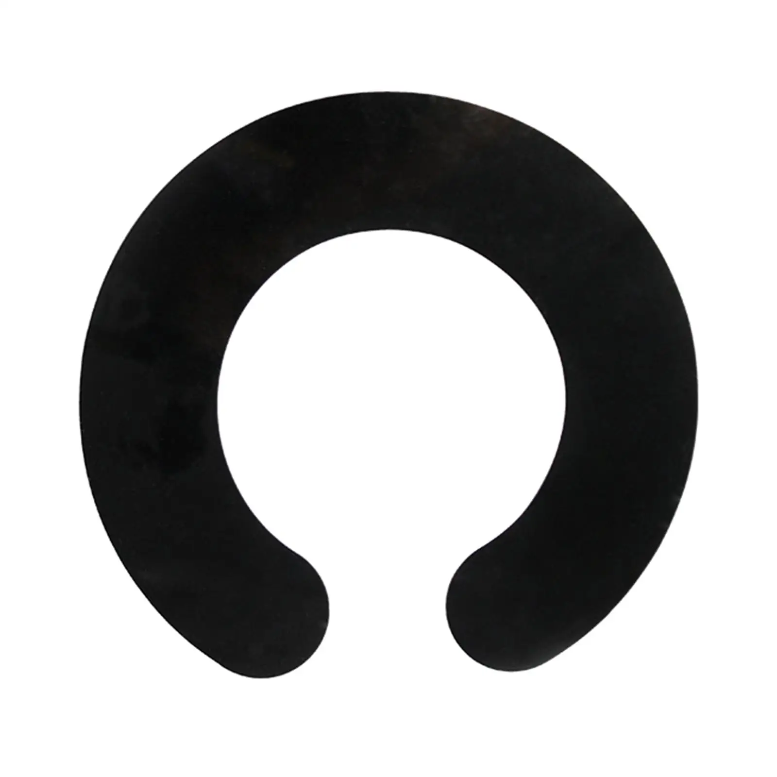 

2x Silicone Hair Salon Cutting Collar Waterproof Adjustable, ,Guard Tool, Shawl for Hairdressing Salon Barber Black