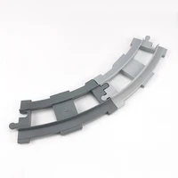 City Train Track Sets Assembly Railway Accessories Bricks Children Interactive Toys Big Size Building Blocks Compatible DuploED 2