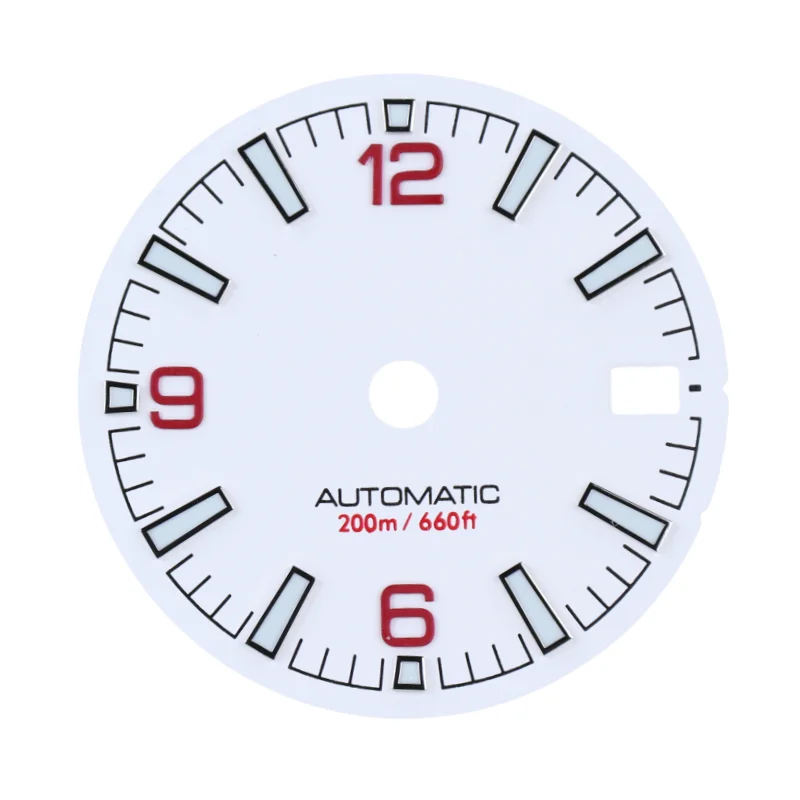 28.5mm C3 BGW9 Luminous Watch Dial for Nh35 Nh34 Movement 3 3.8 O'clock Crown Position Dial Face Skx007 Mods