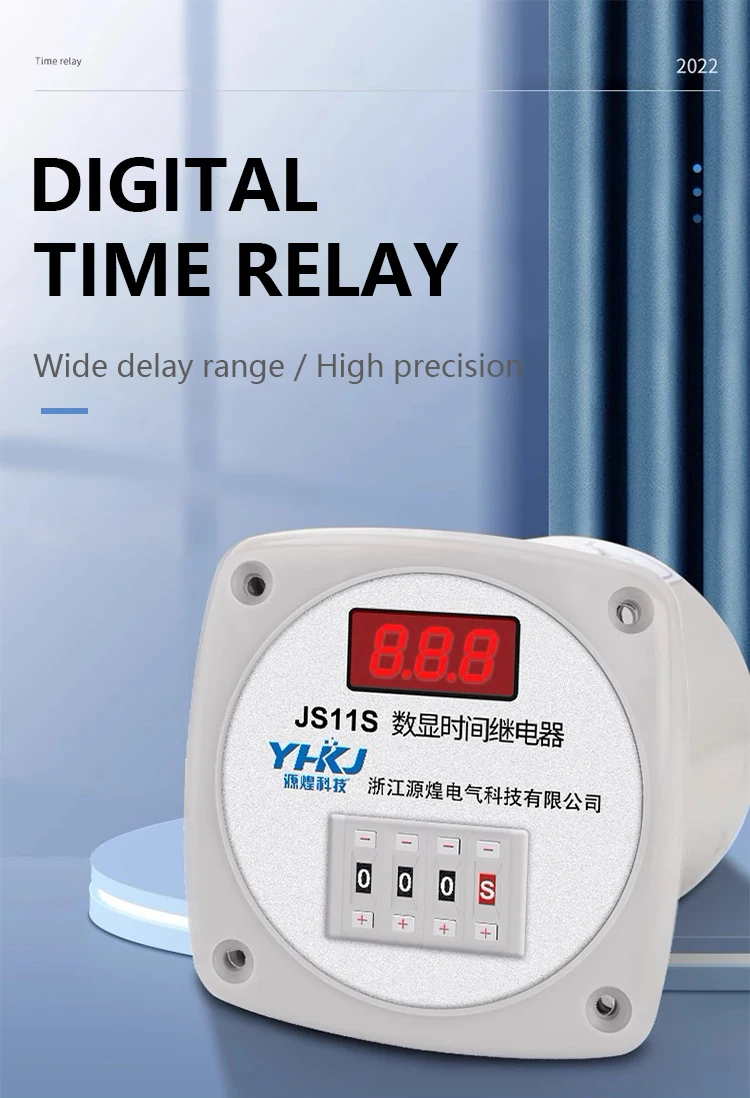 Relé de tempo de exibição digital, 0.01S