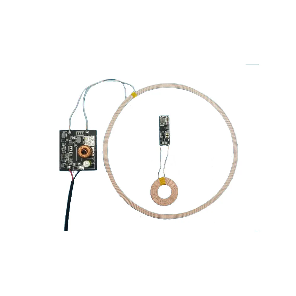 

Taidacent 30W Magnetic Wireless Charger Power Bank Module 10cm Long Distance Invisible 24V to 60V Transmitter 12V 2A Receiver
