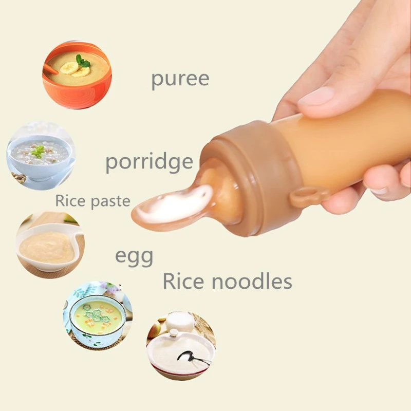 Newborn Food Feeding Eat Fruit Complementary Food Baby Bite Bag Feed Rice Cereal Spoon Silicone Pacifier Tool Baby Supplies fruit feeder pacifier