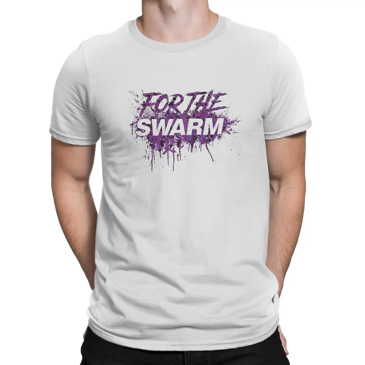 

Футболка StarCraft Game For The Swarm Мужская, легкая рубашка из полиэстера, уличная одежда