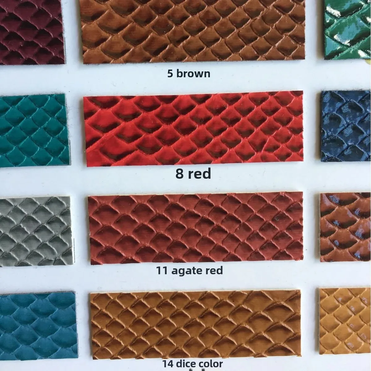 High Gloss Snake Skin Pattern PVC Artificial Leather Bag Fabric Soft Hard Leather Material for Handbags Background Walls