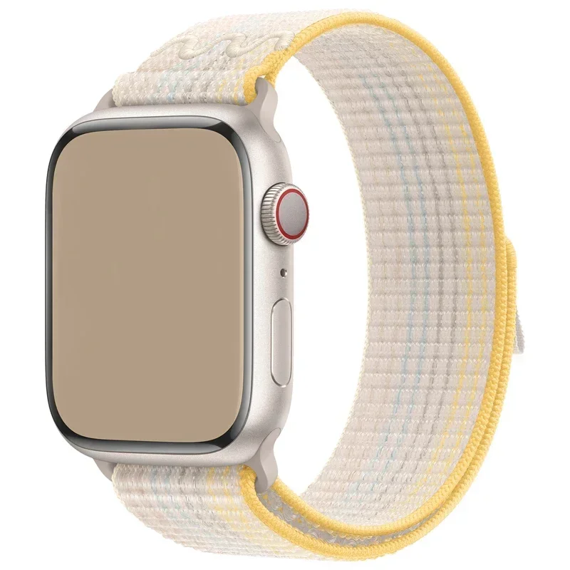 애플 워치 밴드용 나일론 스트랩 팔찌, 한국 iwatch 시리즈 9, 8, se, 7, 6, 5, 4, 3, 울트라 2, 44mm, 40mm, 49mm, 45mm, 41mm, 38mm, 42mm, 44mm