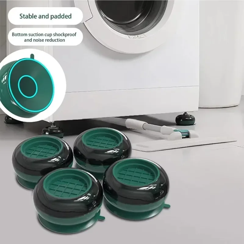 Universal Anti Vibration Foot Pads Silent Washing Machine Rubber Leg Pads Dryer Refrigerator Furniture Base Fixed Non-Slip