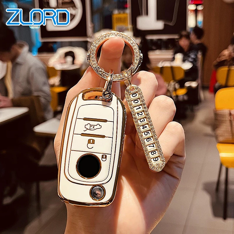 Nuovo Tpu Shell Fob Car Flip Key Case Cover Per Fiat Tipo Toro Nuovo Freedom 500X Doblo Argo Grazie Key Protector Fob Accessori