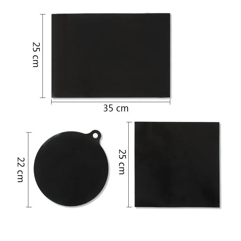 1/2/3PCS Cleaning Pad Non-slip Black Dishwasher Safe Insulation Pads Heat Resistant Up To 500 &deg;c Induction Cooker Insulation Mat