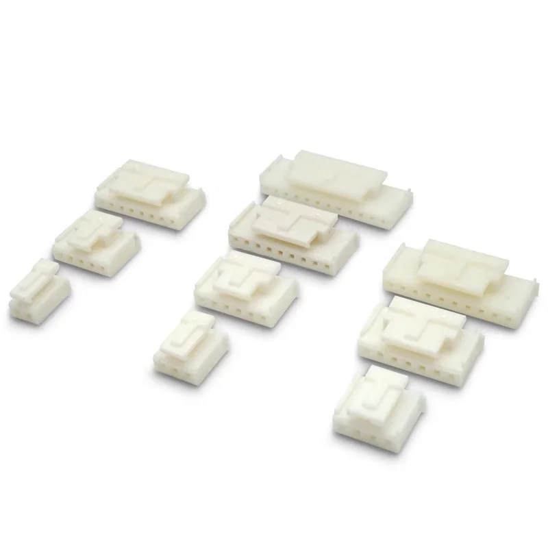 50Pcs HY2.0 플라스틱 쉘 2.0mm 피치 커넥터 (버클 잠금 커넥터 포함) 2P/3P/4P/5P/6P/7P/8P/10P/12P
