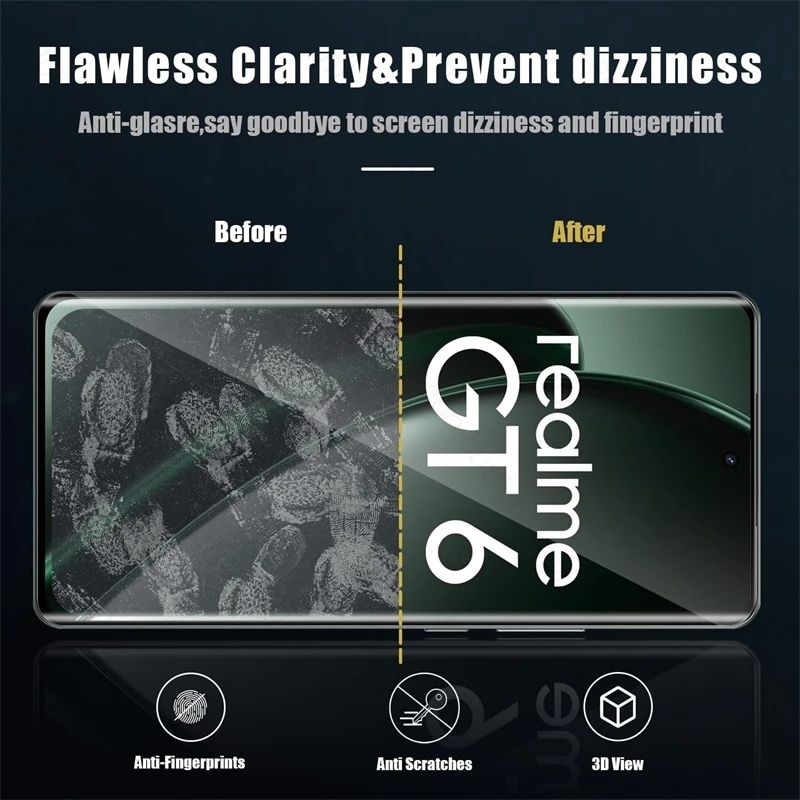 8-in-1 3D Curved Tempered Glass and Camera Lens Screen Protector