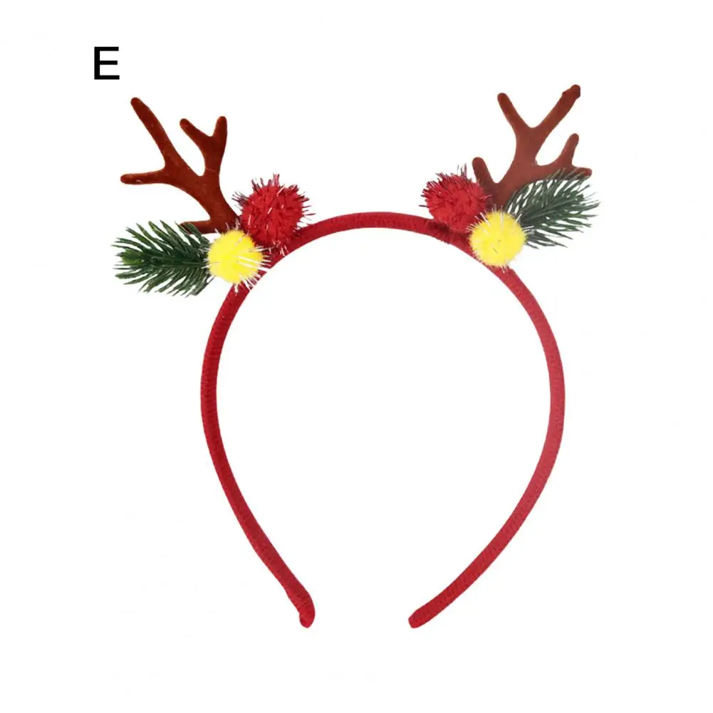 Fun Christmas Costume Accessory Christmas Headband Antlers Festive Reindeer Headband with Bells for Cosplay for Fun