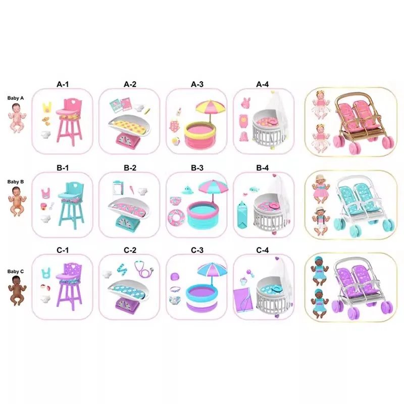 Meu mini bebê surpresa boneca zuru 5 surpresa mini marcas brinquedos bonito presente brinquedos em miniatura mistério caixas cegas brinquedo do bebê 5