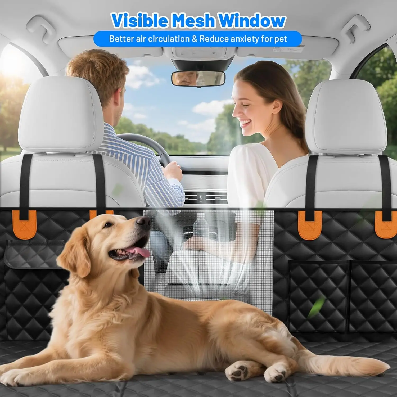 Hard Bottom Dog Car Seat Cover – Waterproof Back Seat Protector
