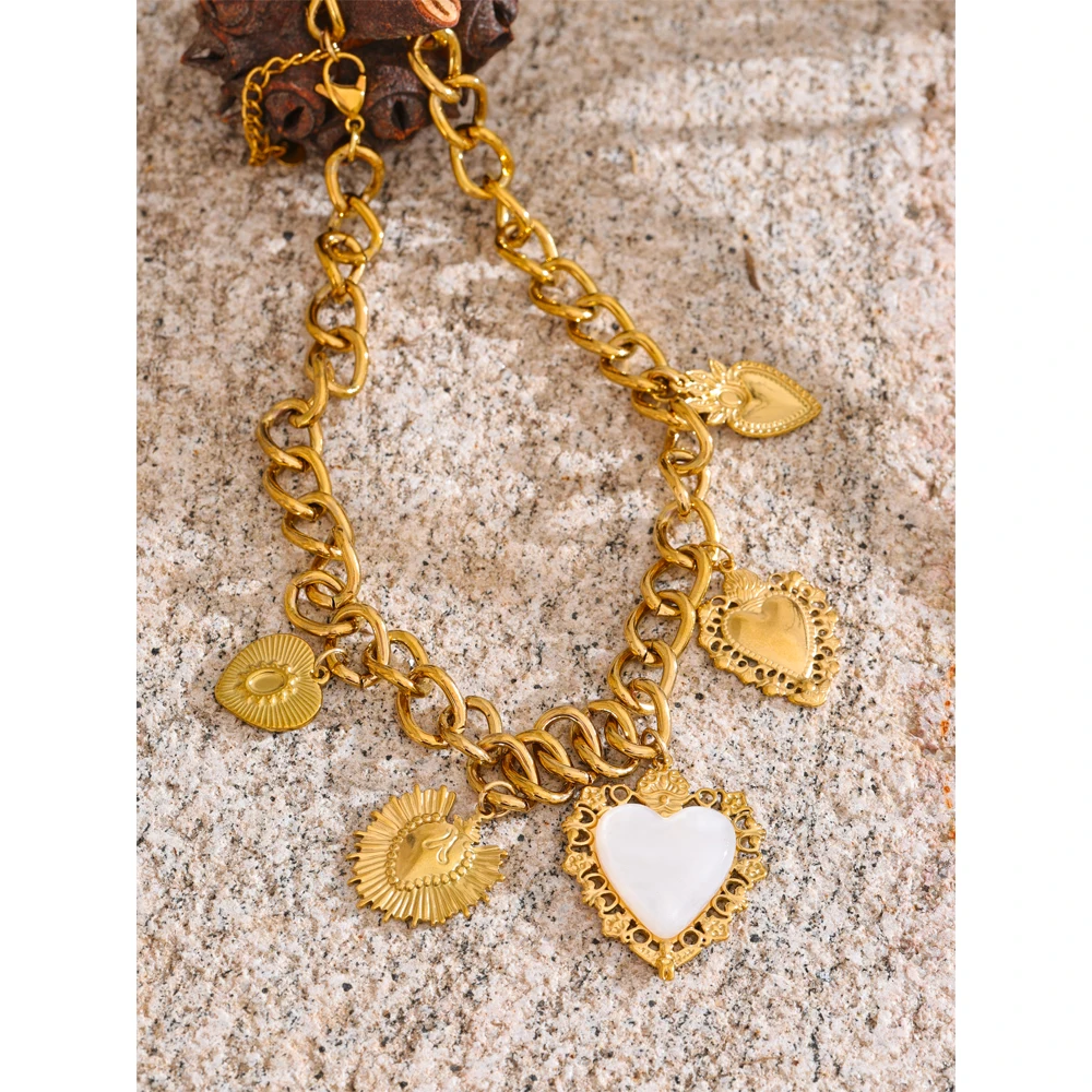 Yhpup Necklace Stainless Steel