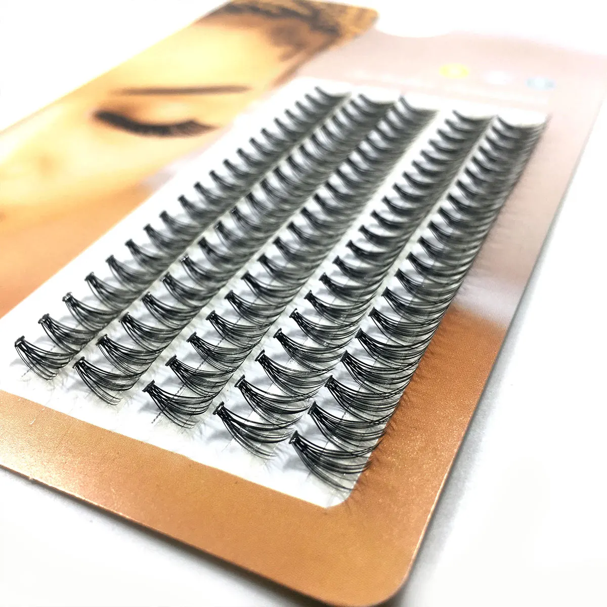 100 Stück Professionelle Einzel-C/D/DD-Cluster-Wimpern für Wimpernverlängerung, Falsche Wimpern, Einzelwimpernbündel – Detail 12