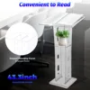 Transparent Acrylic Podium, Durable, Anti-Shatter, Rounded Corners, Sloped Top, Storage Board, Easy Assembly, Eco-Friendly 3