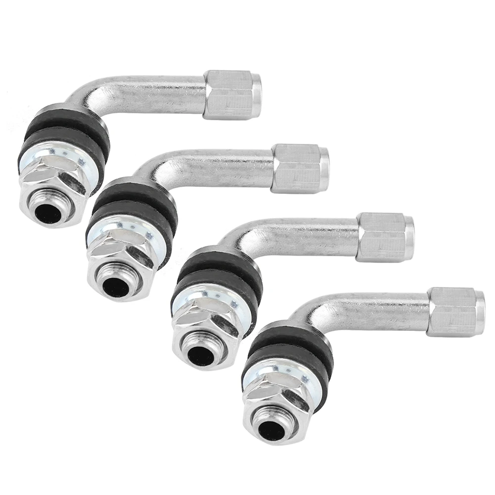 

4pcs 90 Degree Angle Tire Valve Stems For Car Motorcycle Tyre