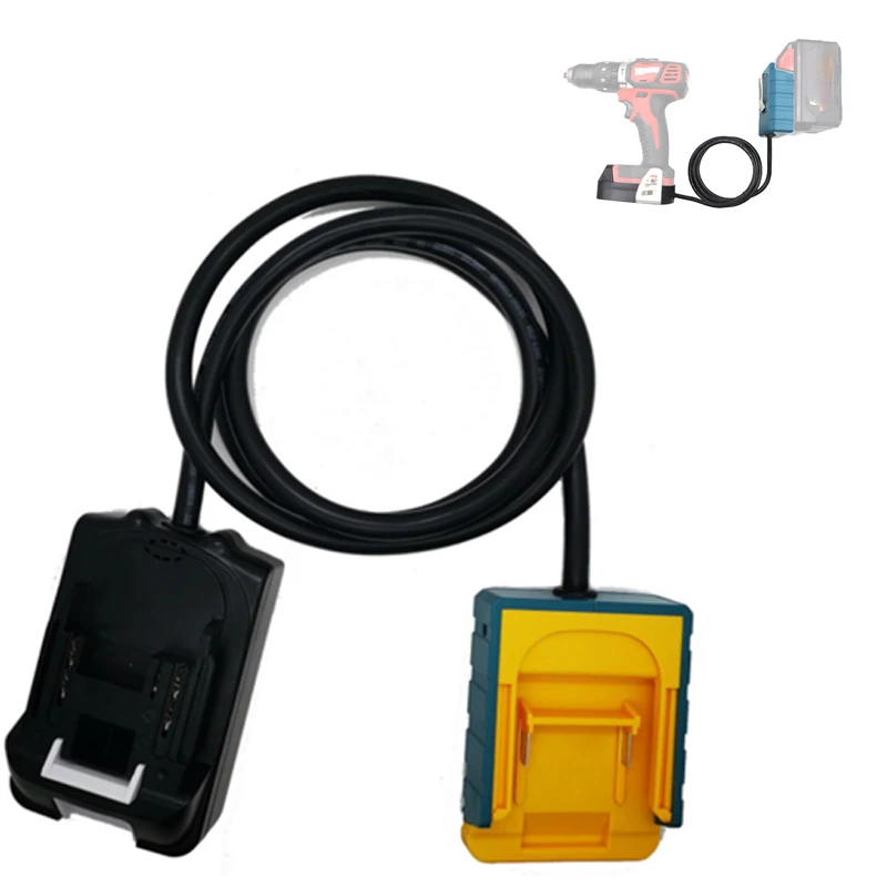 EU plug Battery Extension Cord Tool Makita Bosch Milwaukee DeWalt 18v lithium Batteries tools