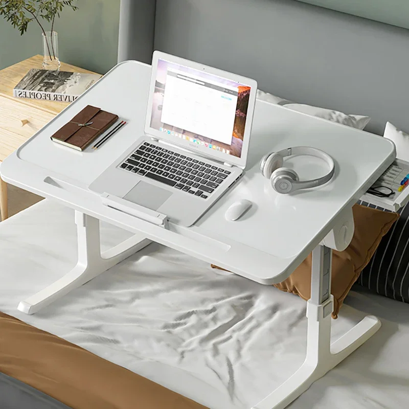 White Portable Stand Table Bed Adjustable Computer Foldable Table Laptop Office Small Mesa Plegable Portatil Office Furniture