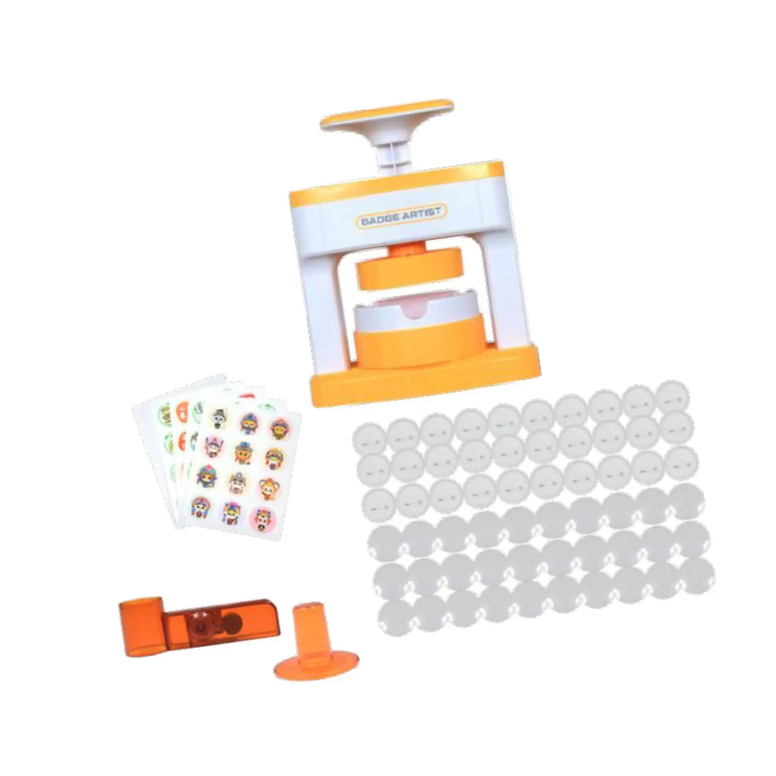 DIY Pin Badge Maker Centerpiece Portable Pin Button Maker Press Machine for Childrens Day Boys Girls Children Kids Birthday Gift