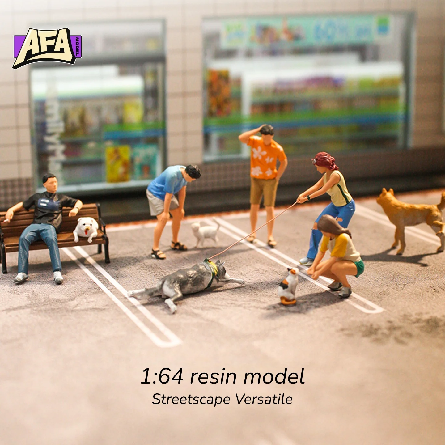 1/ 64 Street View Versatile Model Props Miniature Miniatures Figures Diorama Creative Photography Display AFA
