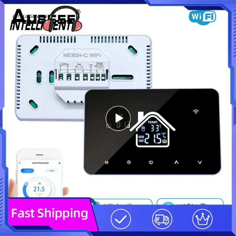

3A/16A Tuya WiFi Smart Thermostat, Electric Floor Heating Water/Gas Boiler Temperature Remote Controller For Home, Alexa
