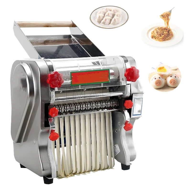 

Electric Noodle Press Machine FKM Dough Roller Stainless Steel Desktop Pasta Dumpling Maker Commercial Kneading Noodle Machine