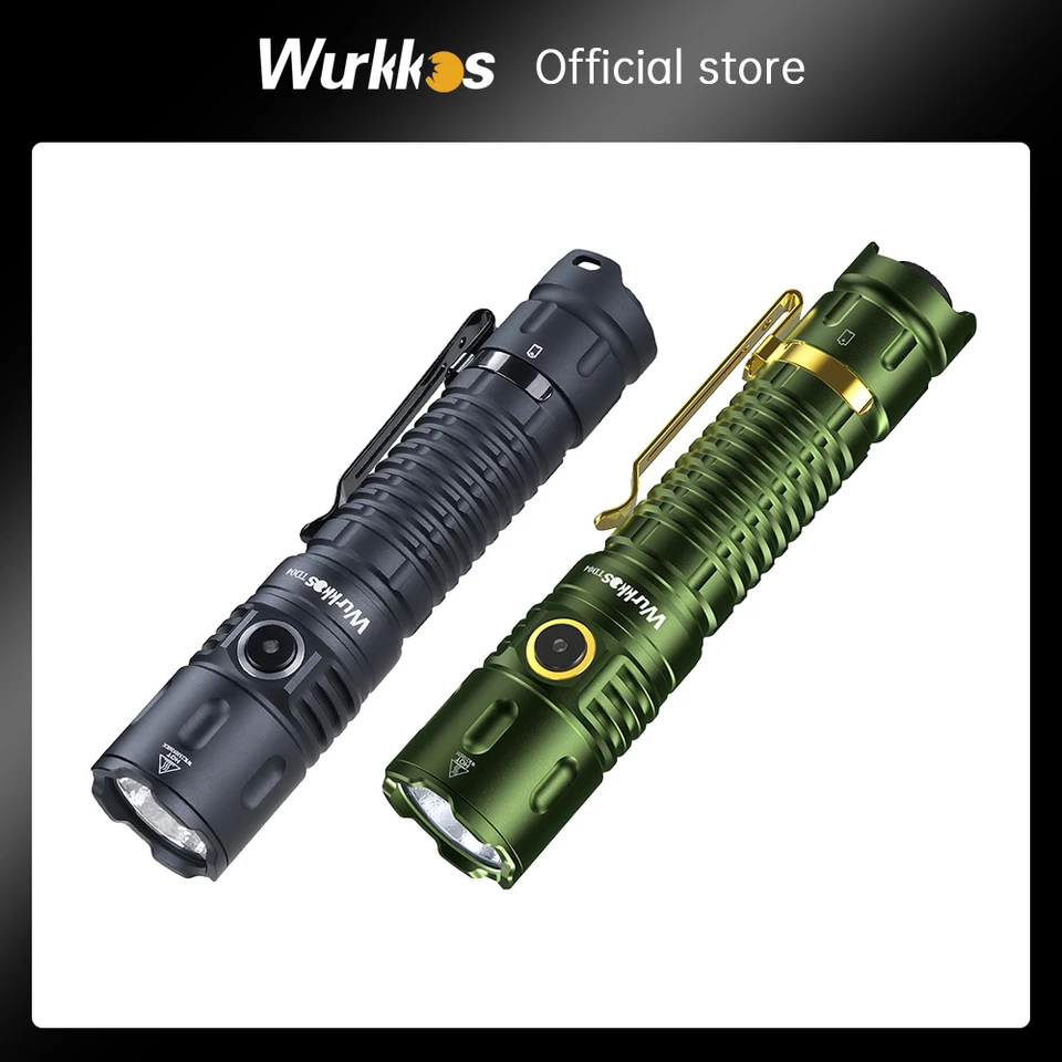 Wurkkos TD04 Tactical Rechargeable Flashlight 3000 Lumen