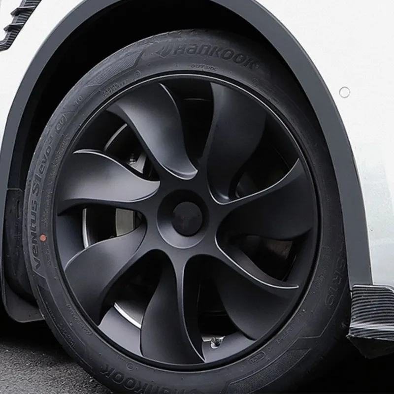 Wheel Hub Covers Wheel Hub Caps 4PCS 19-Inch Hub Cap Replacement Performance Wheel Cap Automobile Hubcap Full Rim Cover Accessories for Tesla Model Y -
