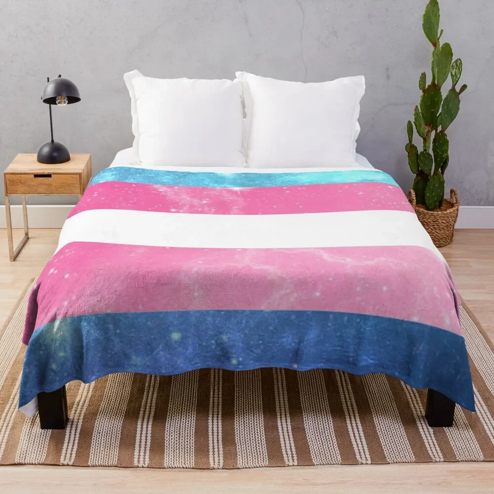 

Декоративное плюшевое одеяло для младенцев Trans Flag-9D Galaxy